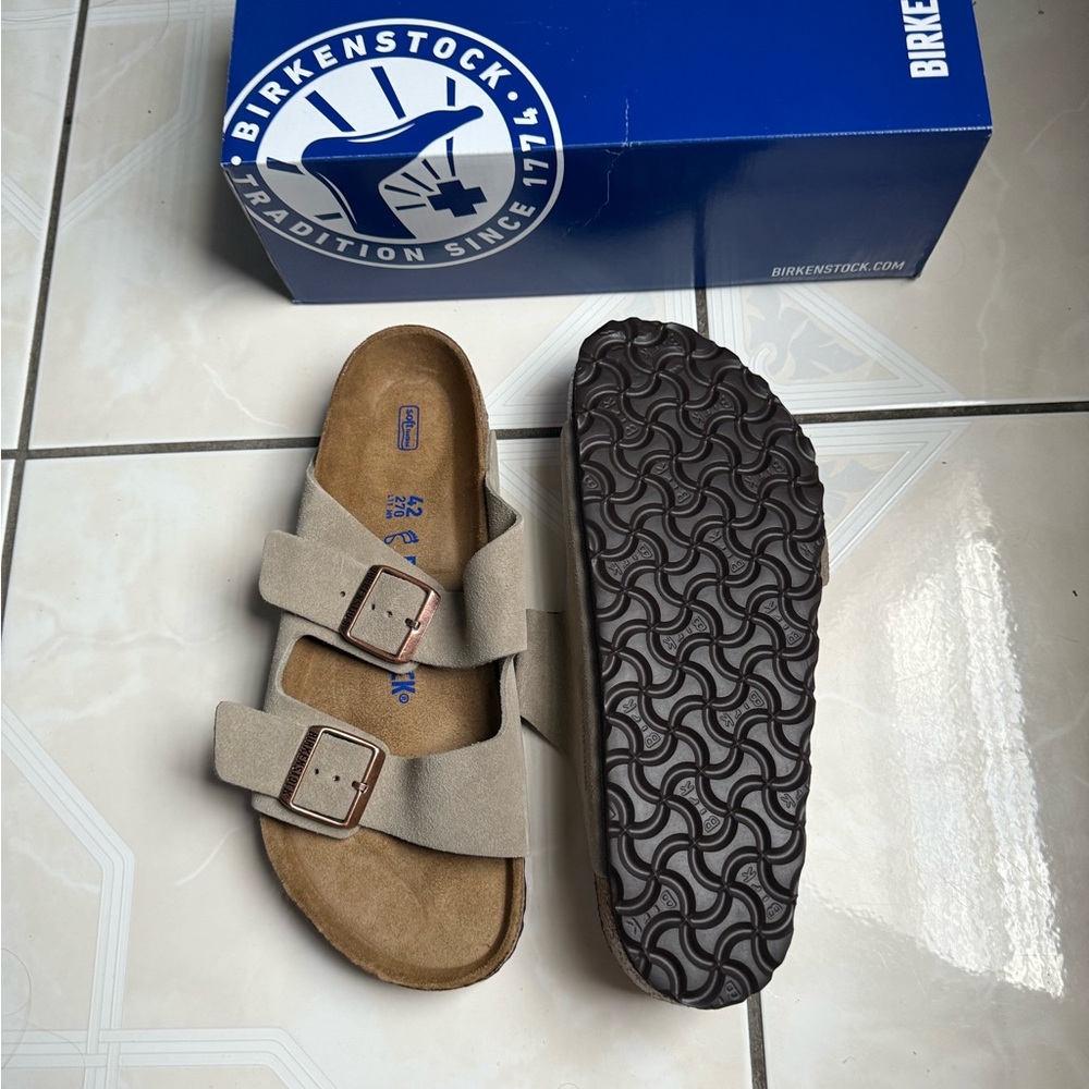 Birkenstock Tan Arizona Sandals with Adjustable Straps